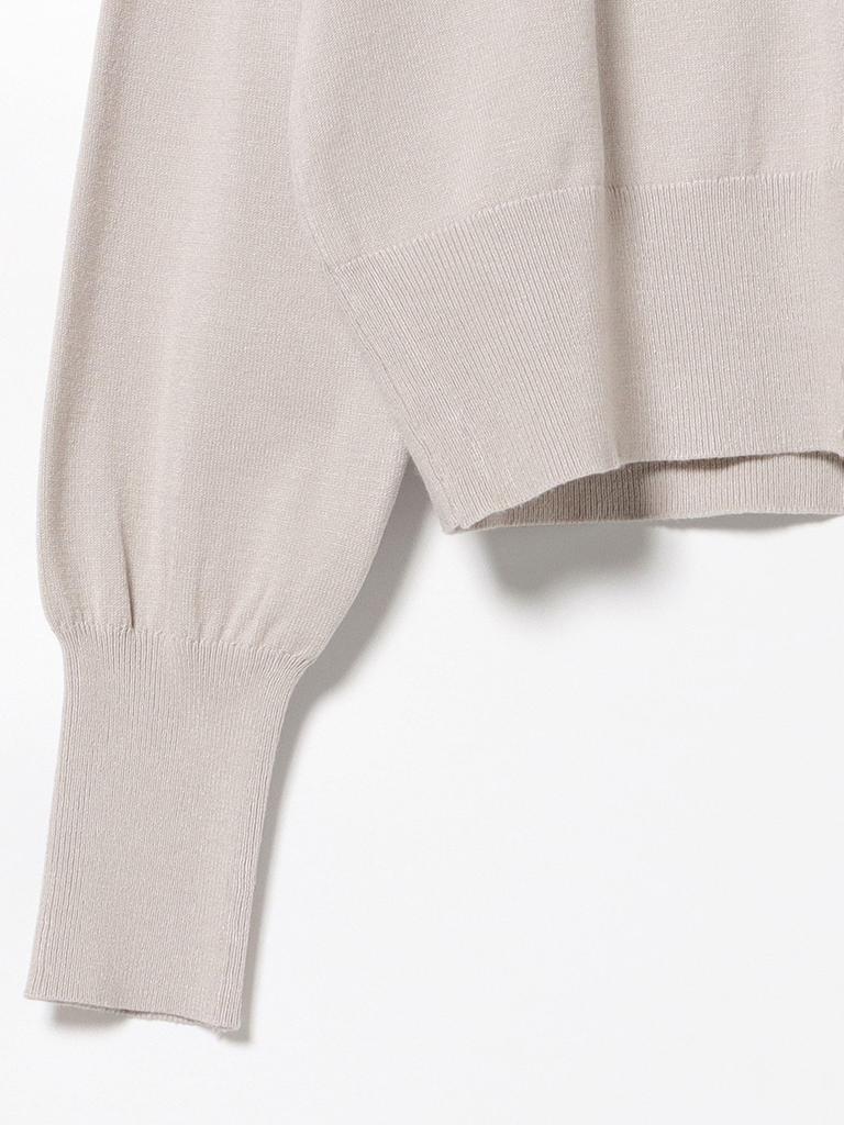 Вязаный х Кардиган БЕЖЕВЫЙ СВОБОДНЫЙ [Beams Heart] Футболка с длинным рукавом / без рукавов Женская