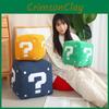 Mark Question Mario Box Plush Toy Cartoon Stuffed Doll Room Sofa Gift Decoration