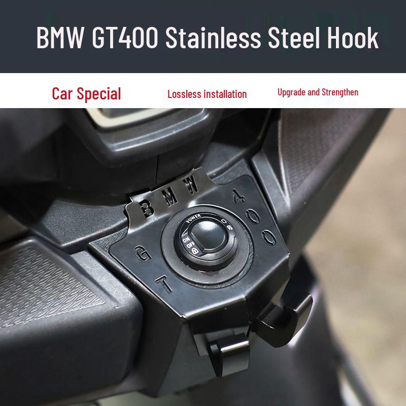 BMW C400GT Double-Headed Stainless Steel Storage and Helmet Hook