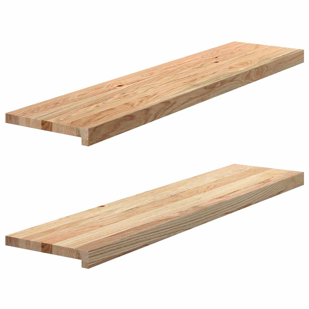 Vidaxl Parapety 2 Szt., Surowe, 110X30X2 Cm, Lite Drewno Dębowe