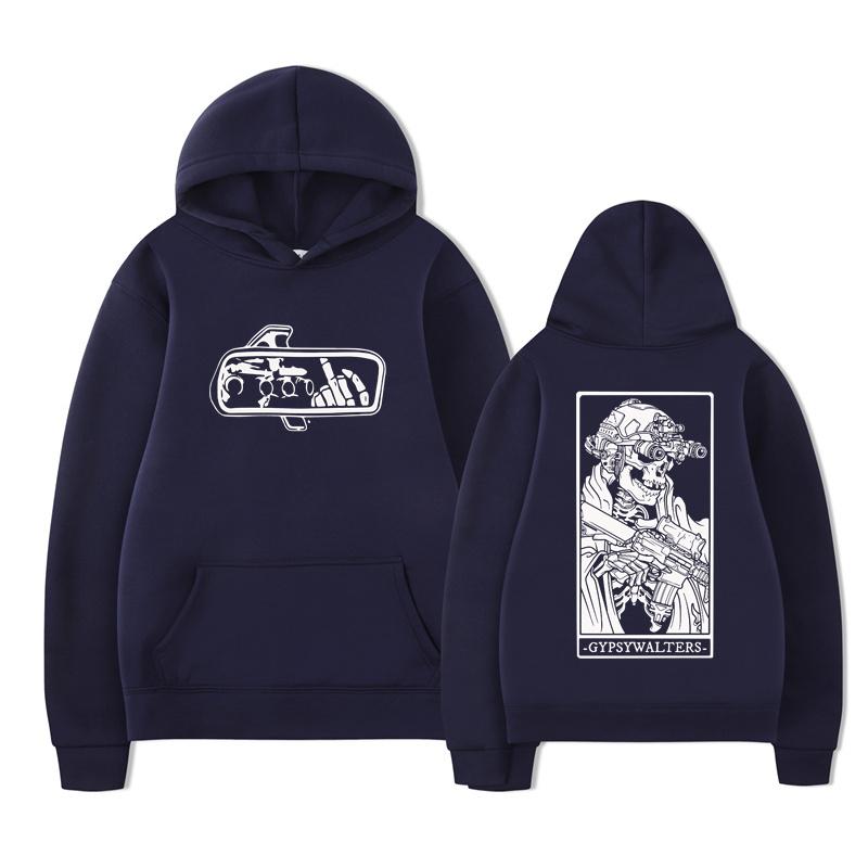 Худи Forward Observations Group GYPSYWALTERS Мужские винтажные толстовки с капюшоном с графикой скелета Оверсайз худи уличная одежда