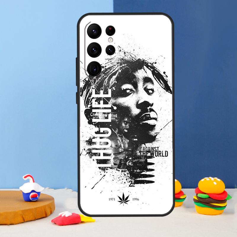 Чехол для телефона Tupac 2pac Shakur для Samsung Galaxy S24 S25 Ultra S9 S10 S20 S22 S21 S23 Plus S24 FE Чехол Coque