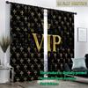 2 шт. штор с принтом Crown VIP, подходящих для украшения спальни, гостиной, кухни, для дома, для окна