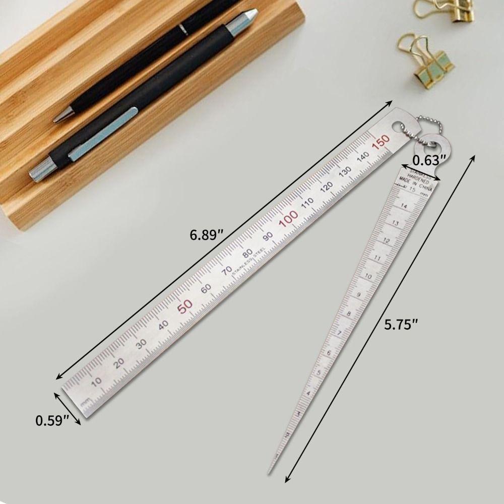 High Precision Taper Gauge Hole Inspection Depth Ruler Feeler Gap Gauge  Measuring Tool