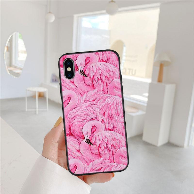 Flamingos Pink bird flower Case for Samsung M02 M06 M15 M16 M20 M21 M30 M30S M31 M35 M51 M55 M56 A36 A42 A50 A50S A51 A52