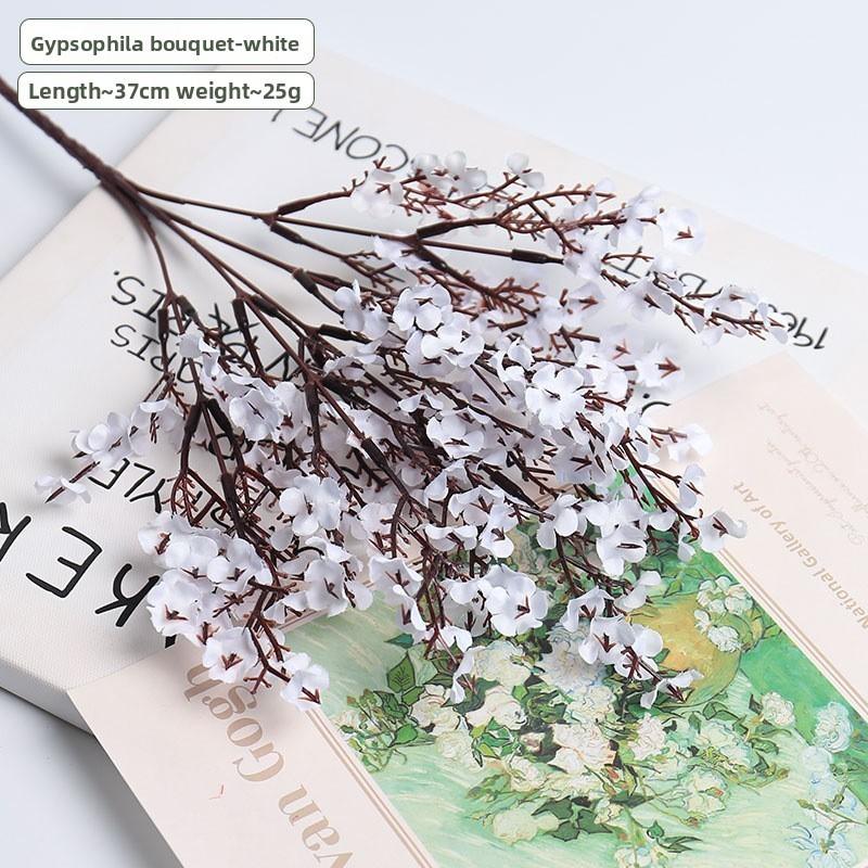 Bridal Wedding Silk Flower Garland With Gypsophila Paniculata Design For Ceremony Decor And Photo Shoots