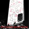 Стеклянный чехол LOVE Heart для Samsung Galaxy S22 S20 FE S21 Plus, чехол для телефона S10 5G S9 Note 20 Ultra 10 Lite Shell