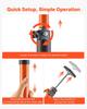 Cabinet Jack Support Pole, 4-Pack, 125-291 cm Steel Telescopic Quick Support Rod, Adjustable 3rd Hand System up to 90 kg Capacity for Installing