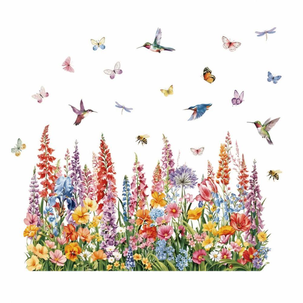 DIY Wall Stickers Colorful Static Adhesive Stickers Fashion Electrostatic Stickers Window