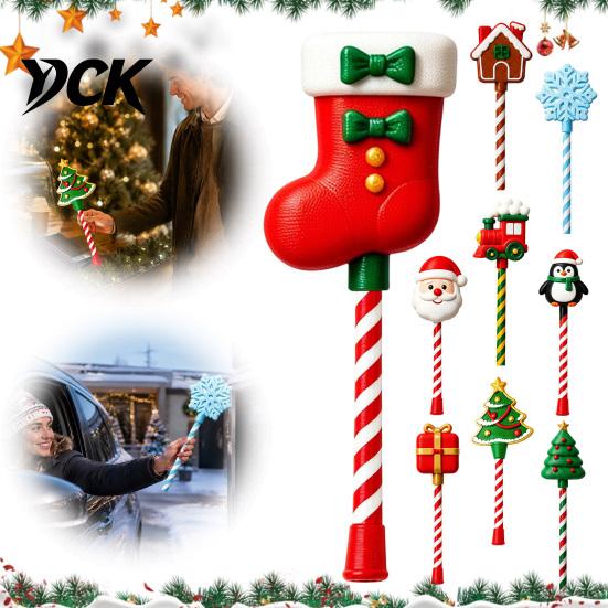 Winter Celebration Gift Christmas Tap-to-Pay Wand, 3D Printed Credit Card Holder with Candy Convenient Payment Wand Cane Handle, Contactless Stick for