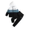 Boys Sports Suit Zipper Hooded Top + Printed Pants Casual 2 Pieces Set Kids Clothing Sweatshirt for Children