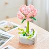 64 Styles Rose Flower Building Block Flower Eternal Bouquet Prickly Pear Model Plant Decoration Educational Toy For Kids Gift
