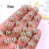 50pcs Colorful Resin Glitter Mini Green Love Frog Flatback Rhinestones & Decorations
