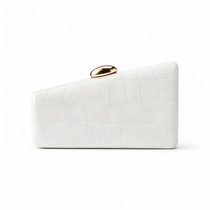 Vintage Design Irregular Handbag New Shoulder Diagonal Crossbody Bag Shaped Snake Pattern PU Leather Clutch Bag