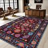 Bohemian Style Carpet Rose Red Living Room Bedroom Floor Mat Outdoor Terrace Garden Decoration Room Area Home Decoration Mats