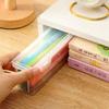 Transparent Desktop Storage Box Buckled Stationery Box Waterproof Pencil Case  Organizer