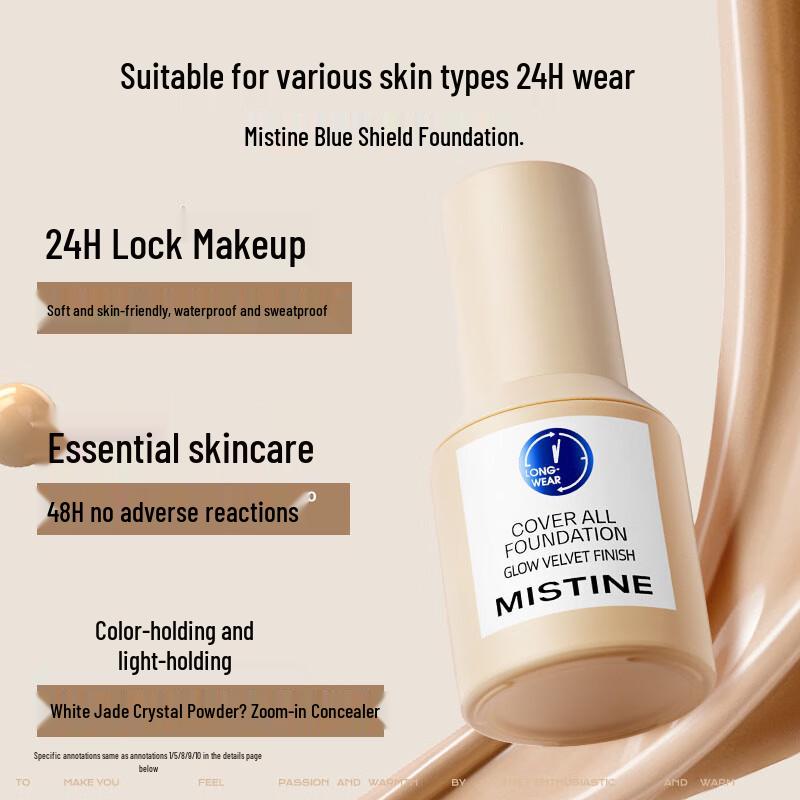 Mistine Матовая жидкая тональная основа Blue Shield Long-Lasting