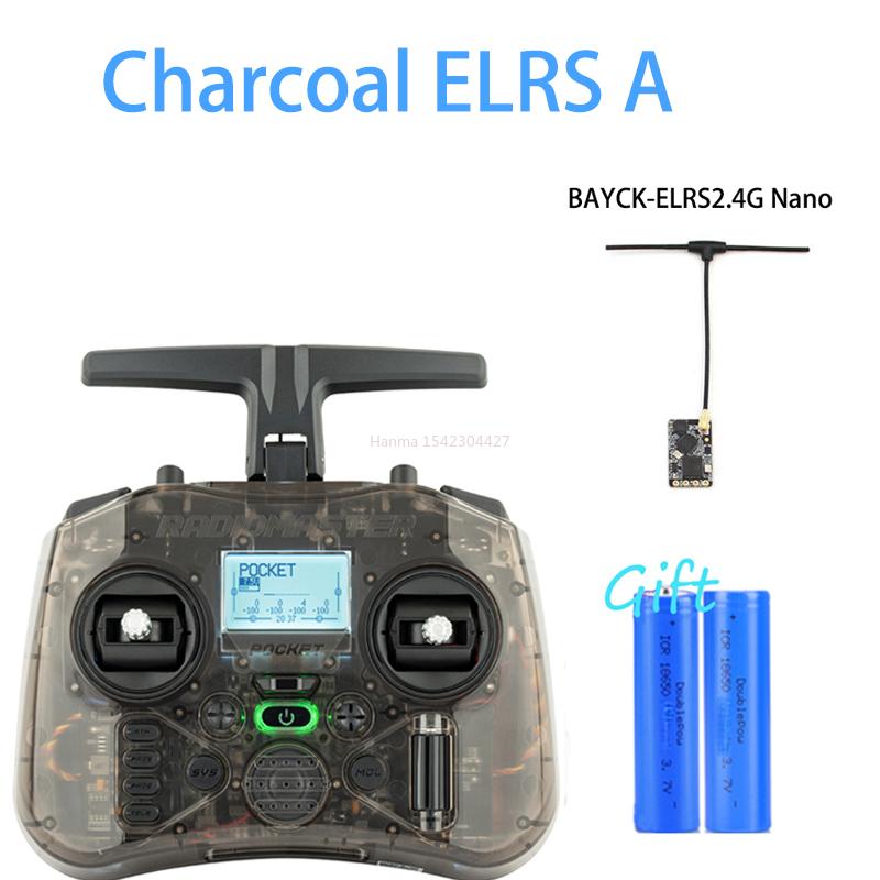 In Stock Radiomaster Pocket Hall ELRS/CC2500 Transmitter Remote Small Portable Collapsible Antenna Detachable Rocker M2 FCC
