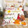 Thanksgiving Day Decorative Bedding Set 3-piece Suitable For Girls And Boys Children's Room Decoration Türkiye Autumn Pumpkin