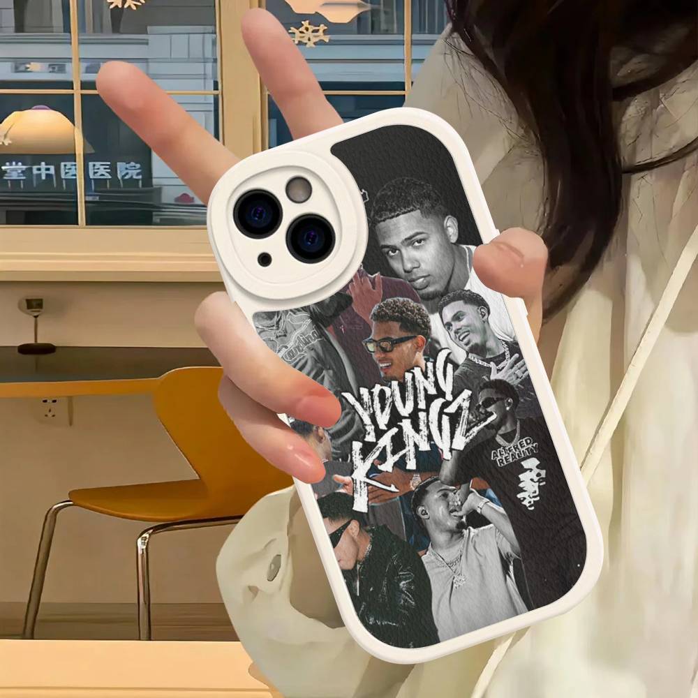 Myke Towers Rapper Phone Case For IPhone 16 15 14 13 12 11 Pro Max Plus Leather Soft Cover