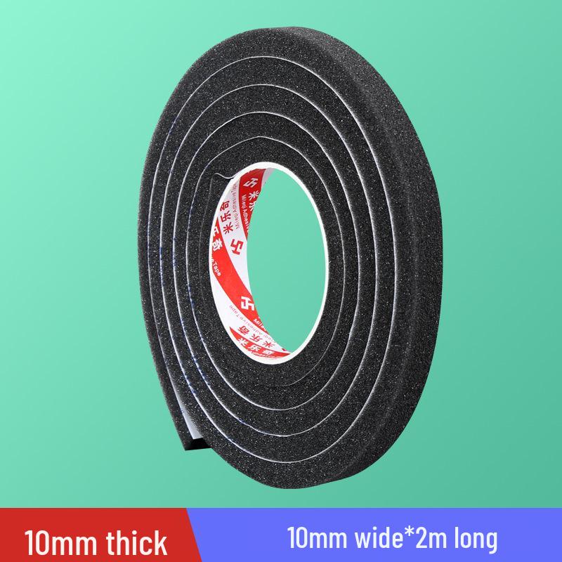 Black Soft Sponge Sealing Strip for Soundproof, Windproof, Shockproof Glass and Sliding Doors or Windows