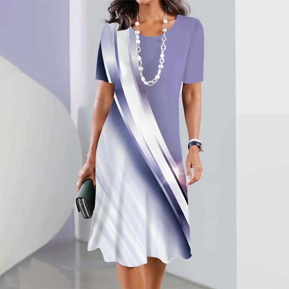 Женские платья с геометрическим и полосатым принтом. Элегантные и красивые длинные платья. Летнее цельное платье для женщин больших размеров.