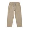 Men's Elastic Waist Drawstring Casual Pants Lightweight Breathable Loose Straight Leg Trousers with Side Pockets for Daily Outdoor Travel