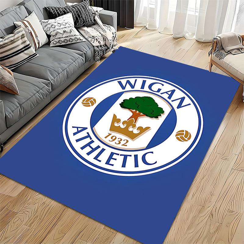 Wigan Athletic Logo Carpet suitable as a non-slip mat for the living room or bedroom sofa
