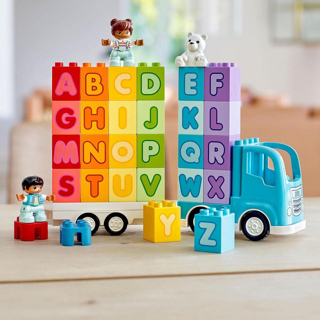 LEGO Duplo First Duplo Alphabet Truck 10915 Toy Block Gift Infant Baby STEM Educational Truck Boys Girls 1 and a Half Years Old and Up
