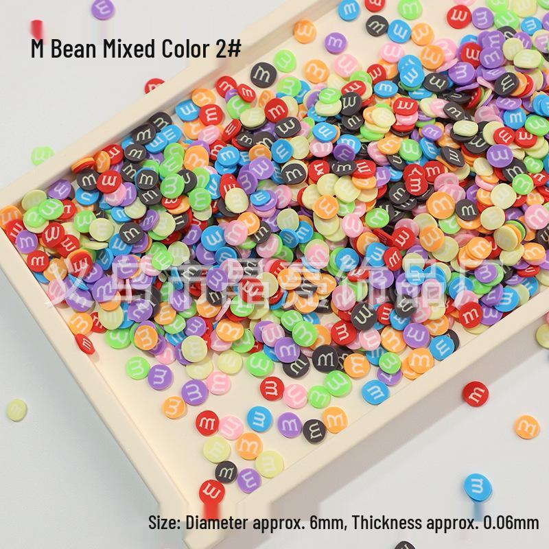 Экологичные мягкие глиняные слайсы M&M's для DIY Кристального Слайма и Поделок
