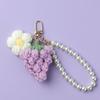 Fashion New Wool Grape Handmade Crocheted Finished Pendant Lady Bag Bag Charm Bag Charm