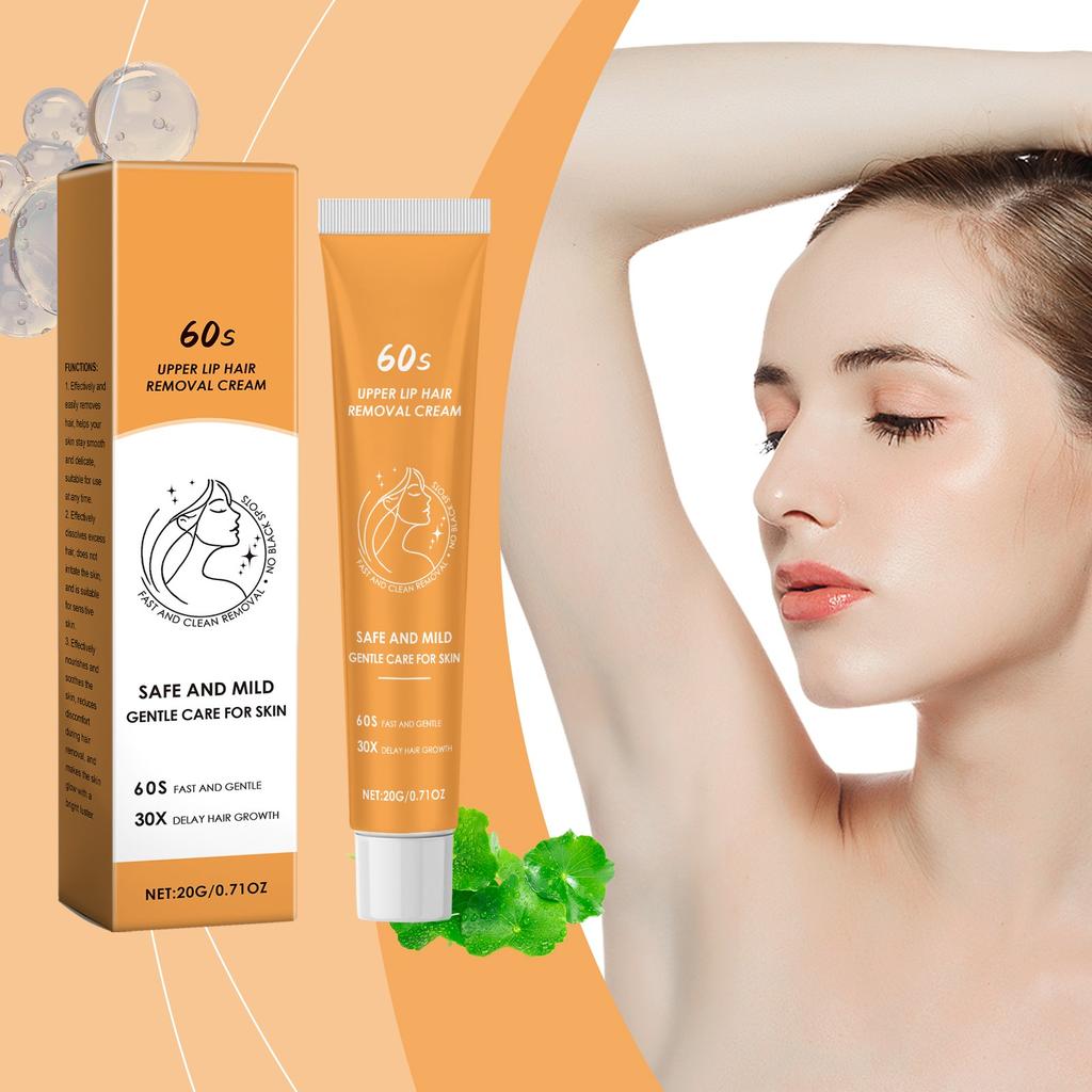 Facial Hair Removal Cream, Upper Lip Hair Removal, Soothing Hair Removal Cream For Face And Body, Pain-free, Effective Hair Removal Cream For Face