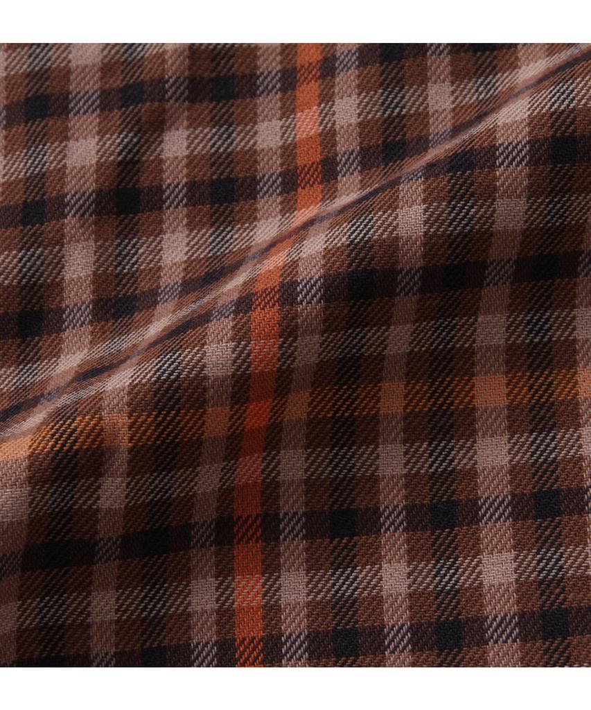 Marie Claire Homme Мужской коричневый твиловый клетчатый пижамный комплект с длинным рукавом