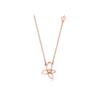 Tirr Lirr Floral Mini Tulip Silver Pink Necklace TNSSVP11753S