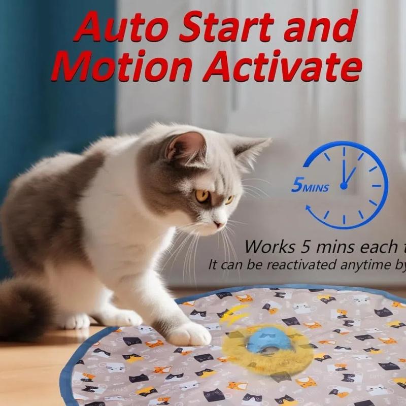 Электрические игрушки для охоты на кошек, прячущиеся и ищущие игрушки для котят, активируемые интерактивными игрушками для кошек Chi and Sports, игрушки для упражнений с кошачьим укрытием