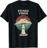 Funny Mushroom Fungi Vibes Mycology Lover Retro 70s Gift Unisex T-Shirt