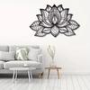 1pc Lotus Flower Mandala Metal Wall Art – Spiritual Mandala Design, Elegant Metal Wall Hanging, Stylish Home Decor Accent
