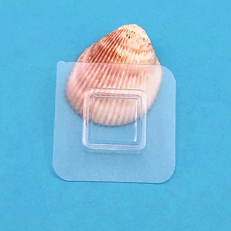 1 шт. Настенный самоклеящийся крючок Прозрачная проволочная полка Настенное крепление Наклейка Двусторонний фиксирующий патч для кухни, ванной комнаты, гаджет