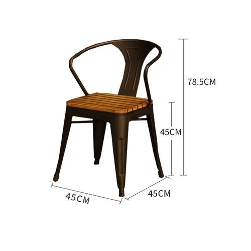 Модный железный обеденный стул для кофе, ресторана, креативный европейский стиль, ретро, винтажный, индустриальный стиль, простые металлические деревянные стулья