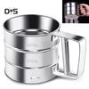 Powder Flour Sieve Cup Mesh Strainer Baking Gadget Tool