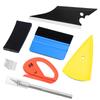 Vitzee Car Wrap Film Applicator Squeegee and Spatula Includes 10cm Film Felt 5 Replacement Felt Yellow Curved Rubber Wiper Paper 5 Replacement and