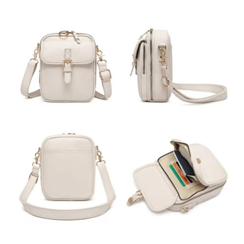 Large Capacity Women Messenger Bag Leather PU Shoulder Bag Crossbody Leather Bag Men Women
