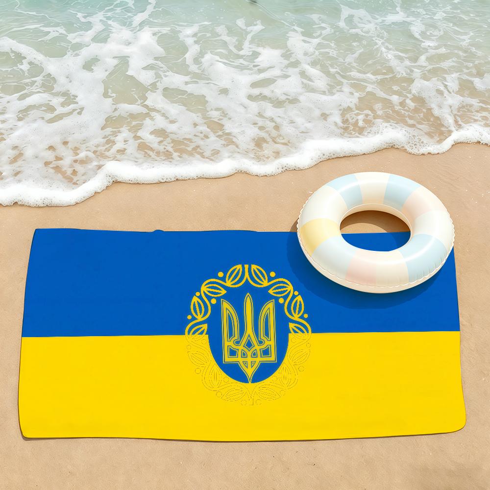 Национальный флаг Украины Полотенце Сушилка Банное Полотенце Подходит Для Легкого Плавания Кемпинга Йоги Пляжа На Улице