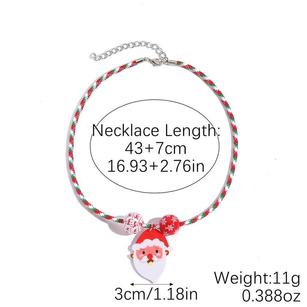 Christmas Day Necklace European and American Multi-layer Christmas Necklace Christmas Necklace