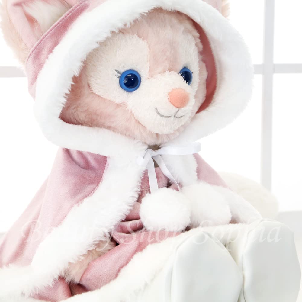 Стеллалу Линабелл Розовый Плащ Костюм Набор Одежды Плюшевая Игрушка Продается Отдельно Одежда для Плюшевого Размера S Рождественский Санта Пончо Розовый Оригинальный Дизайн Даффи