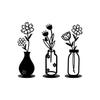 Cross Metal Art Vase Wall Hanging Decoration - Minimalist Flower Wall Decor