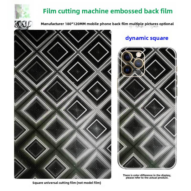 3-слойный 8-дюймовый станок для лазерной резки пленки из углеродного волокна для универсальной пленки для телефонов с рисунком под крокодиловую кожу.