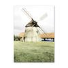 Spring Sunflower Sakura Windmill Farmhouse Church Green Landscape Poster Wall Art Canvas Painting For Living Room Home Decor