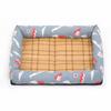 Summer Cool Wave Pet Mat Mat with Edge Square Kennel for Small Dogs Teddy