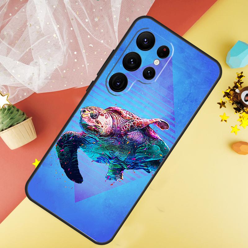 Чехол для телефона с морской черепахой для Samsung Galaxy S25 S26 Ultra S21 S20 S22 S23 Ultra S10 Plus S24 FE Чехол Coque